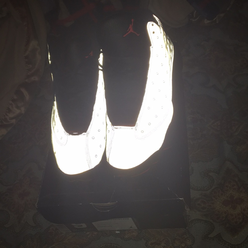Air Jordan reflective silver/3m 13’s size 9 10/10